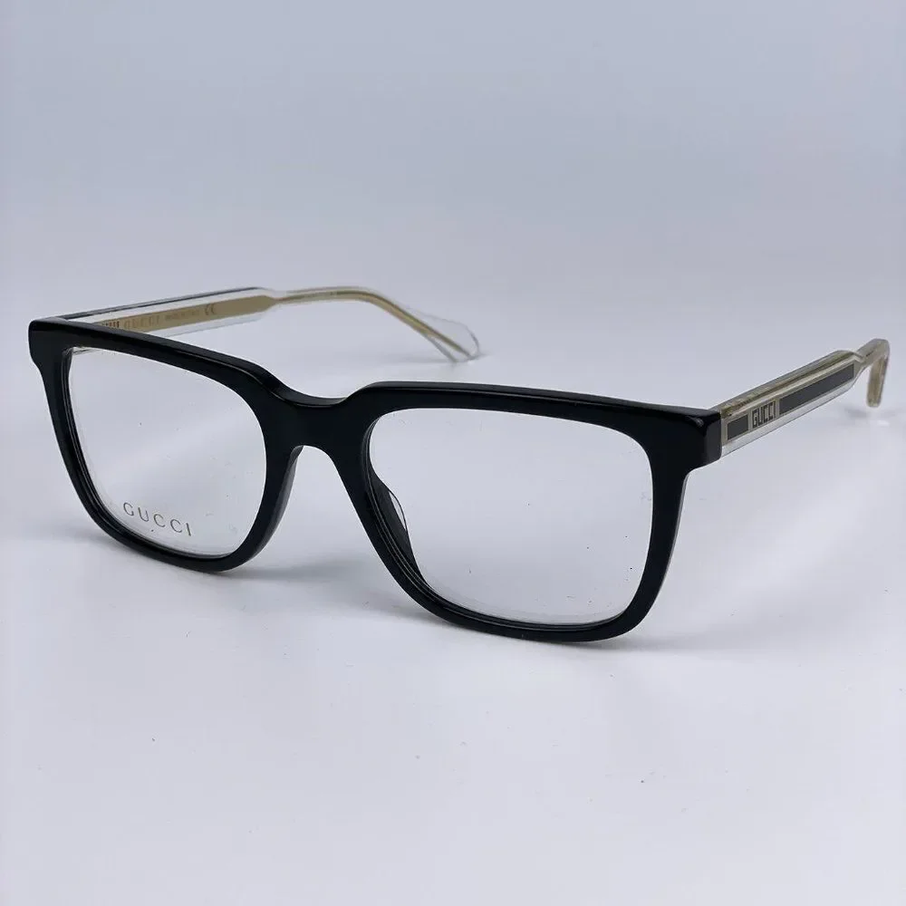 NEW Gucci GG0560O 005 Unisex Black Square Eyeglasses